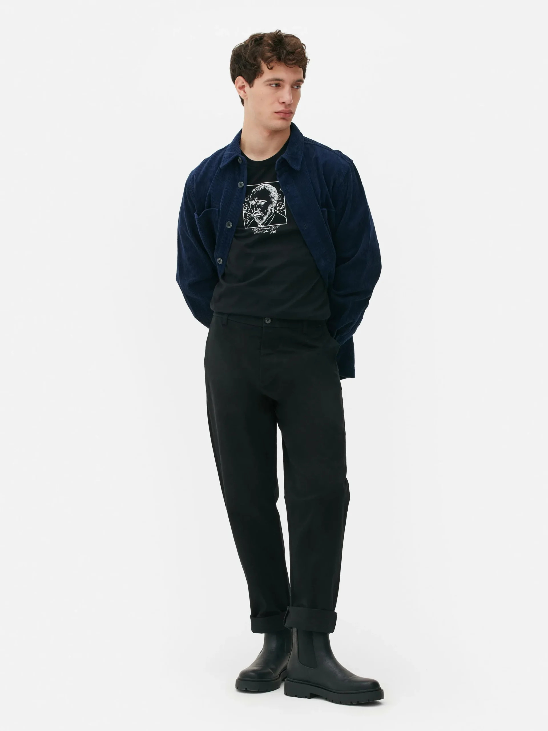Hosen|Primark Chinohose In Gerader Passform Schwarz