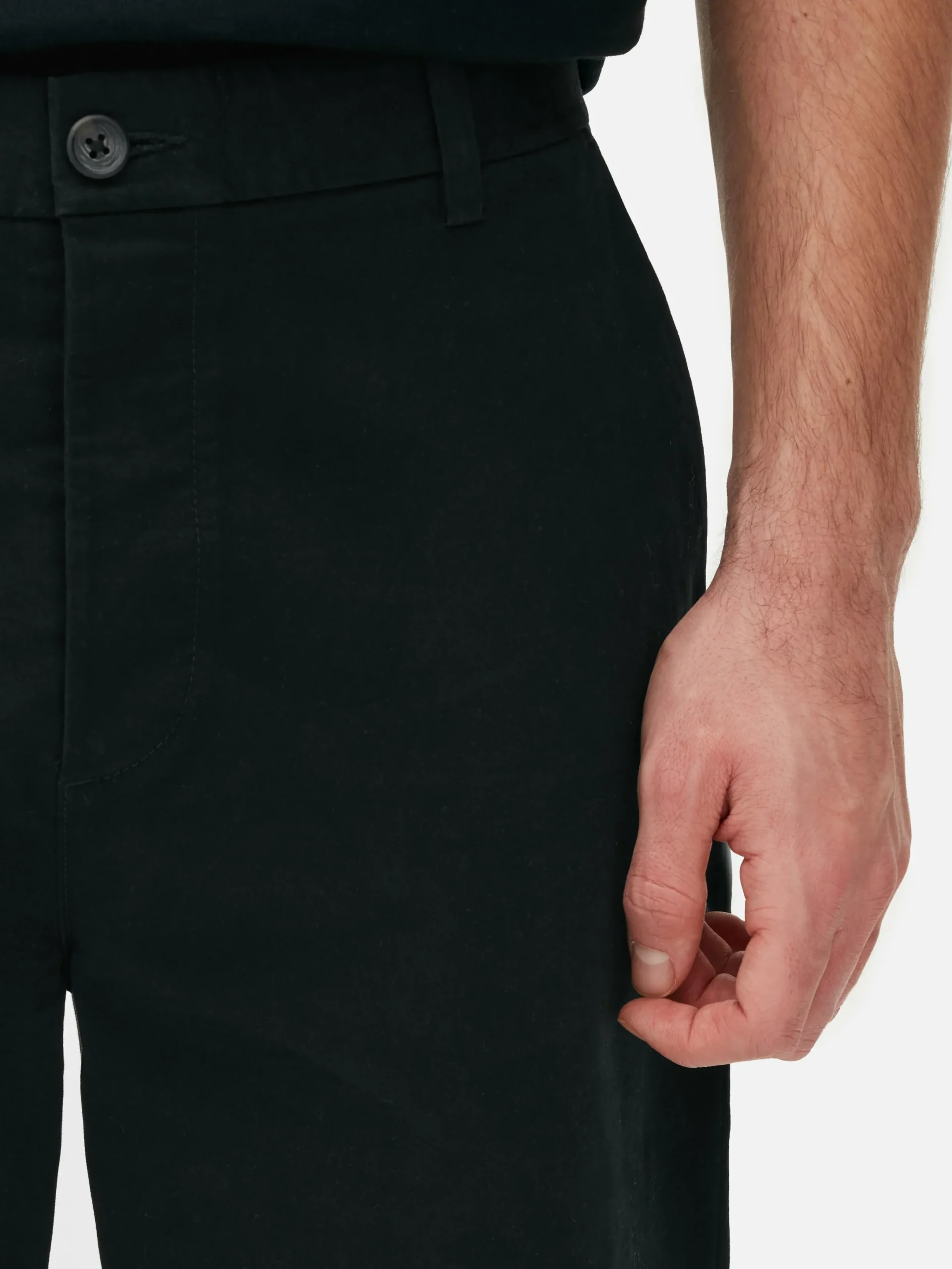 Hosen|Primark Chinohose In Gerader Passform Schwarz