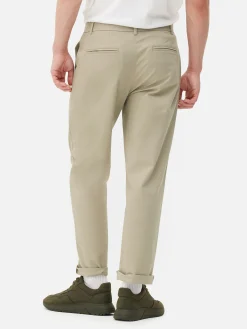 Hosen|Primark Chinohose In Gerader Passform Steinfarben