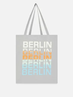 Reiseaccessoires|Primark City-Tragetasche Aus Canvas Grau