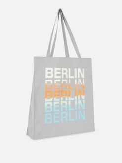 Reiseaccessoires|Primark City-Tragetasche Aus Canvas Grau