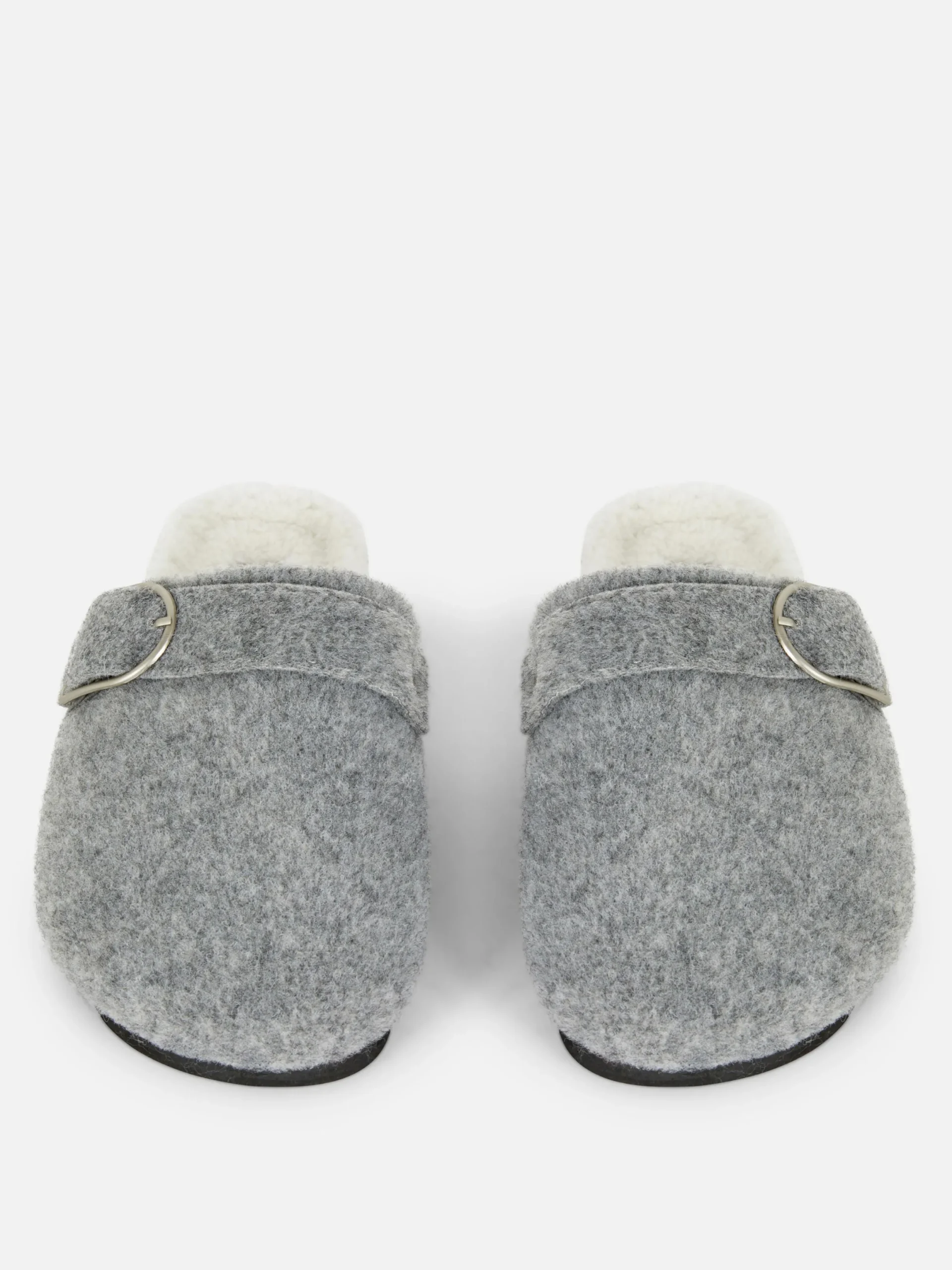 Hausschuhe|Hausschuhe|Primark Clog-Mules Aus Filz Grau
