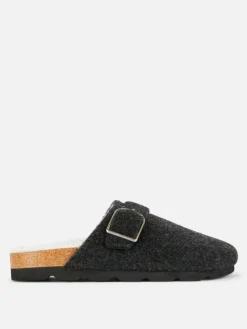 Hausschuhe|Primark Clog-Mules Aus Filz Schwarz