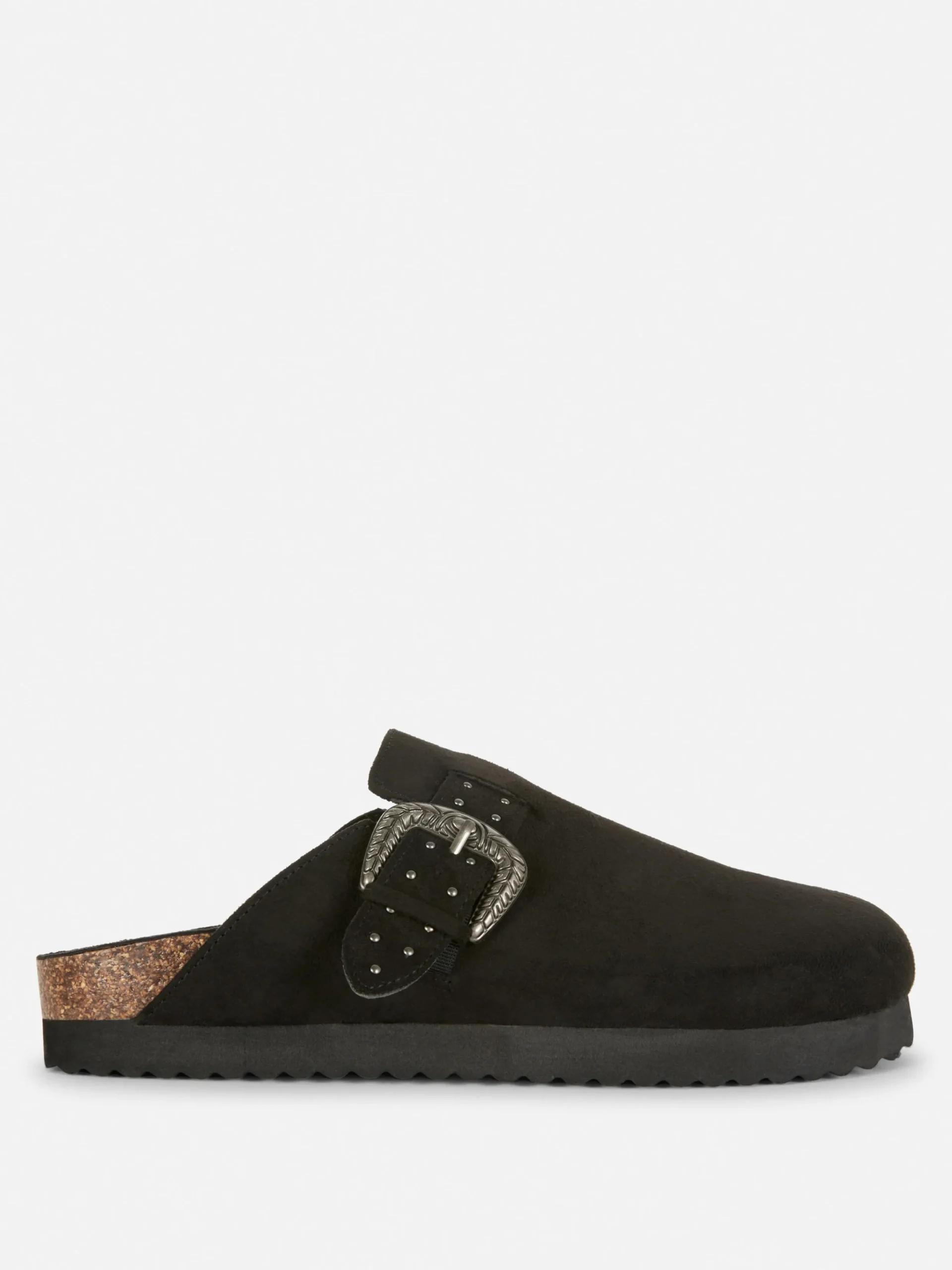 Hausschuhe|Hausschuhe|Primark Clogs Mit Nietenschnalle Schwarz