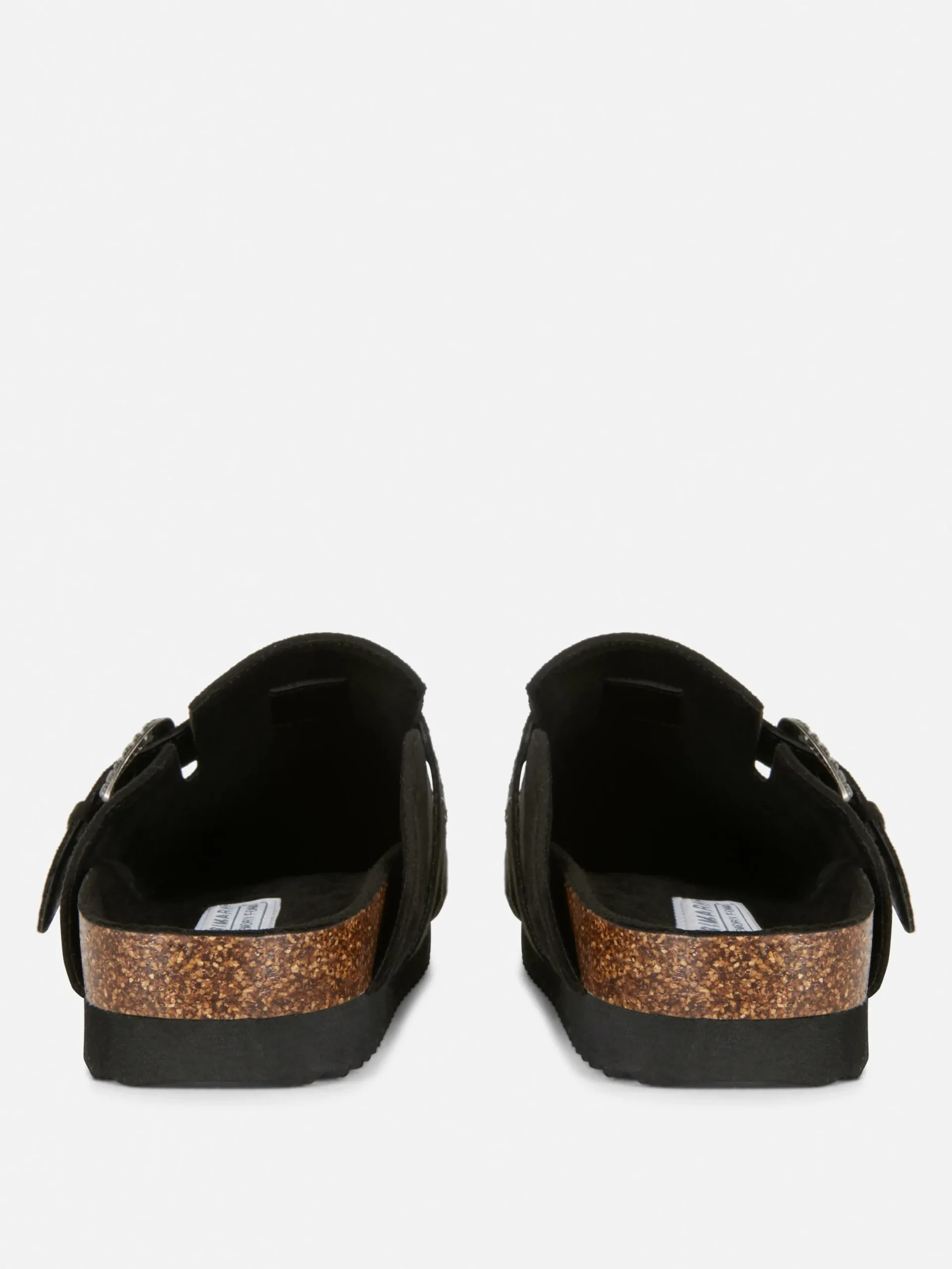 Hausschuhe|Hausschuhe|Primark Clogs Mit Nietenschnalle Schwarz