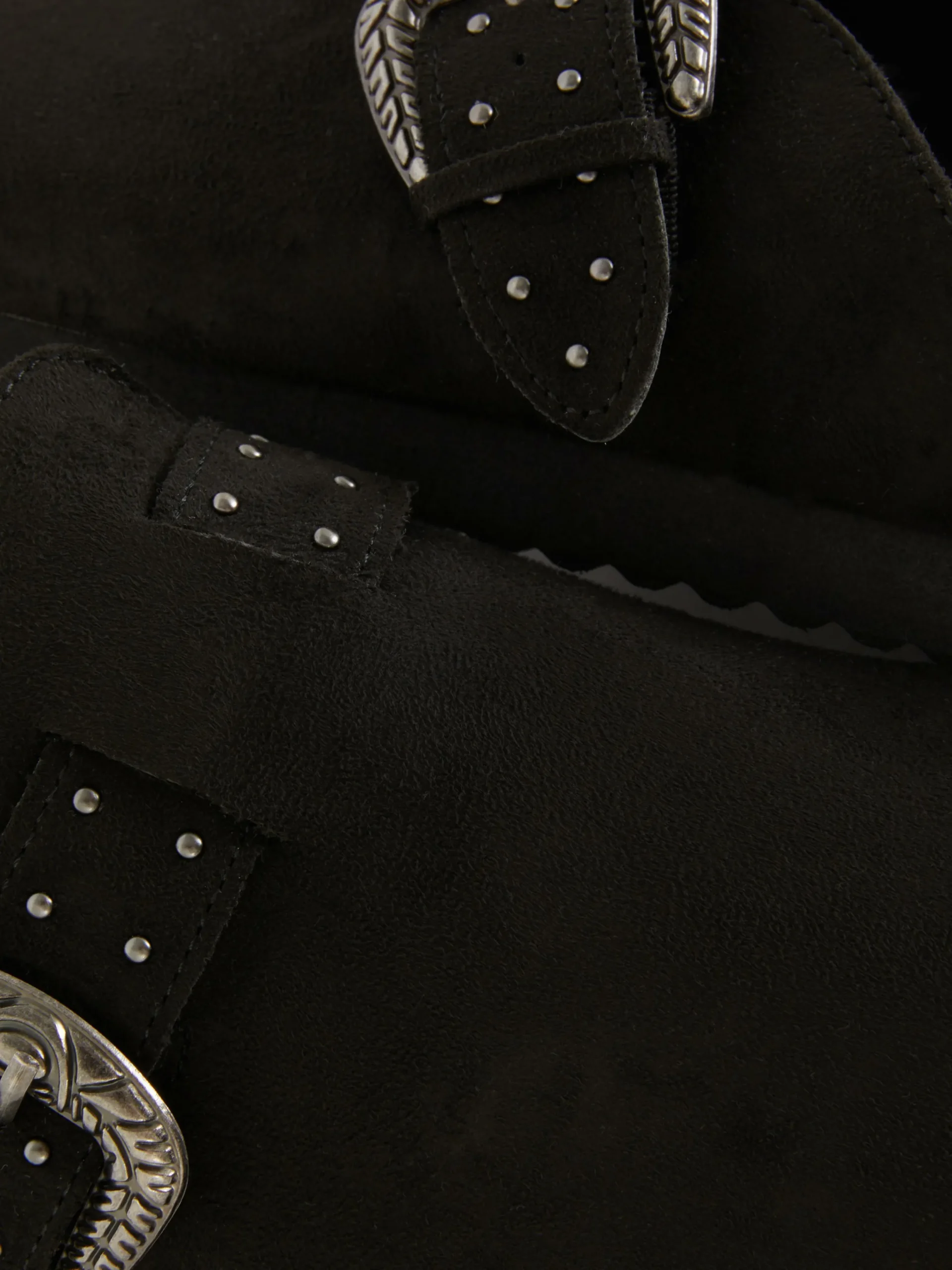 Hausschuhe|Hausschuhe|Primark Clogs Mit Nietenschnalle Schwarz