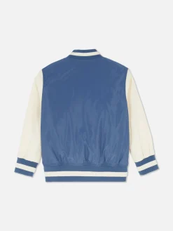 Jacken Und Mäntel|Primark College-Jacke Mit Dinosauriermotiv Blau