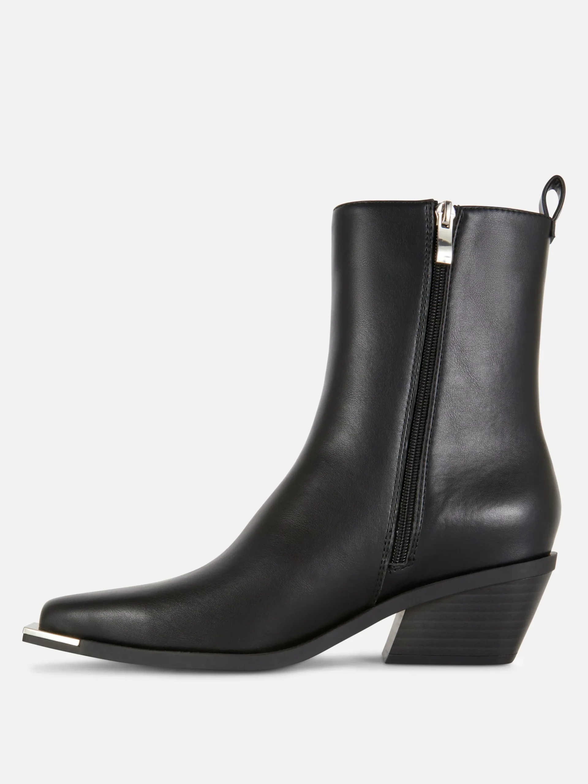 Stiefel|Primark Cowboystiefel Aus Kunstleder Schwarz