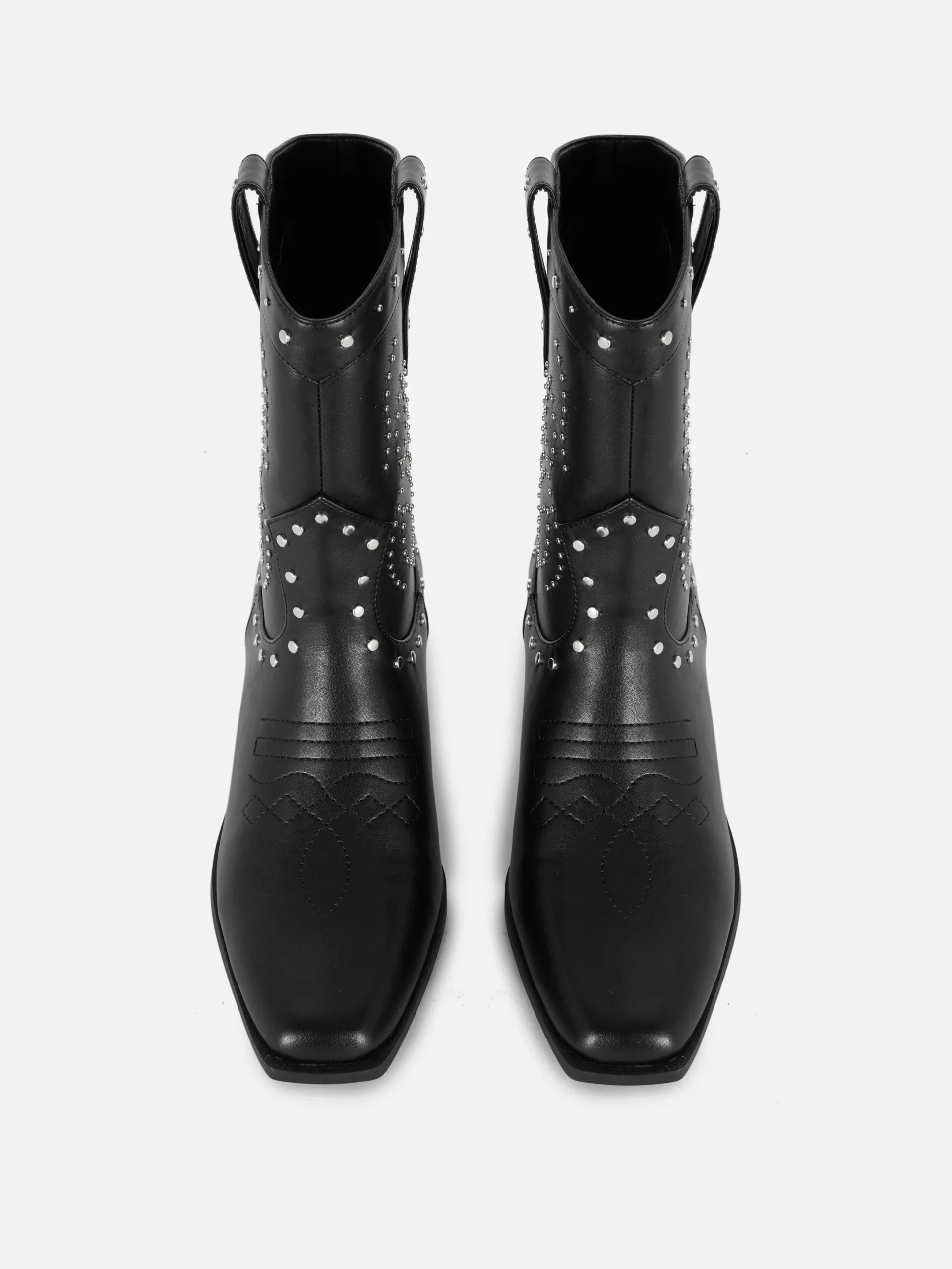 Stiefel|Primark Cowboy-Stiefeletten Mit Nieten Schwarz