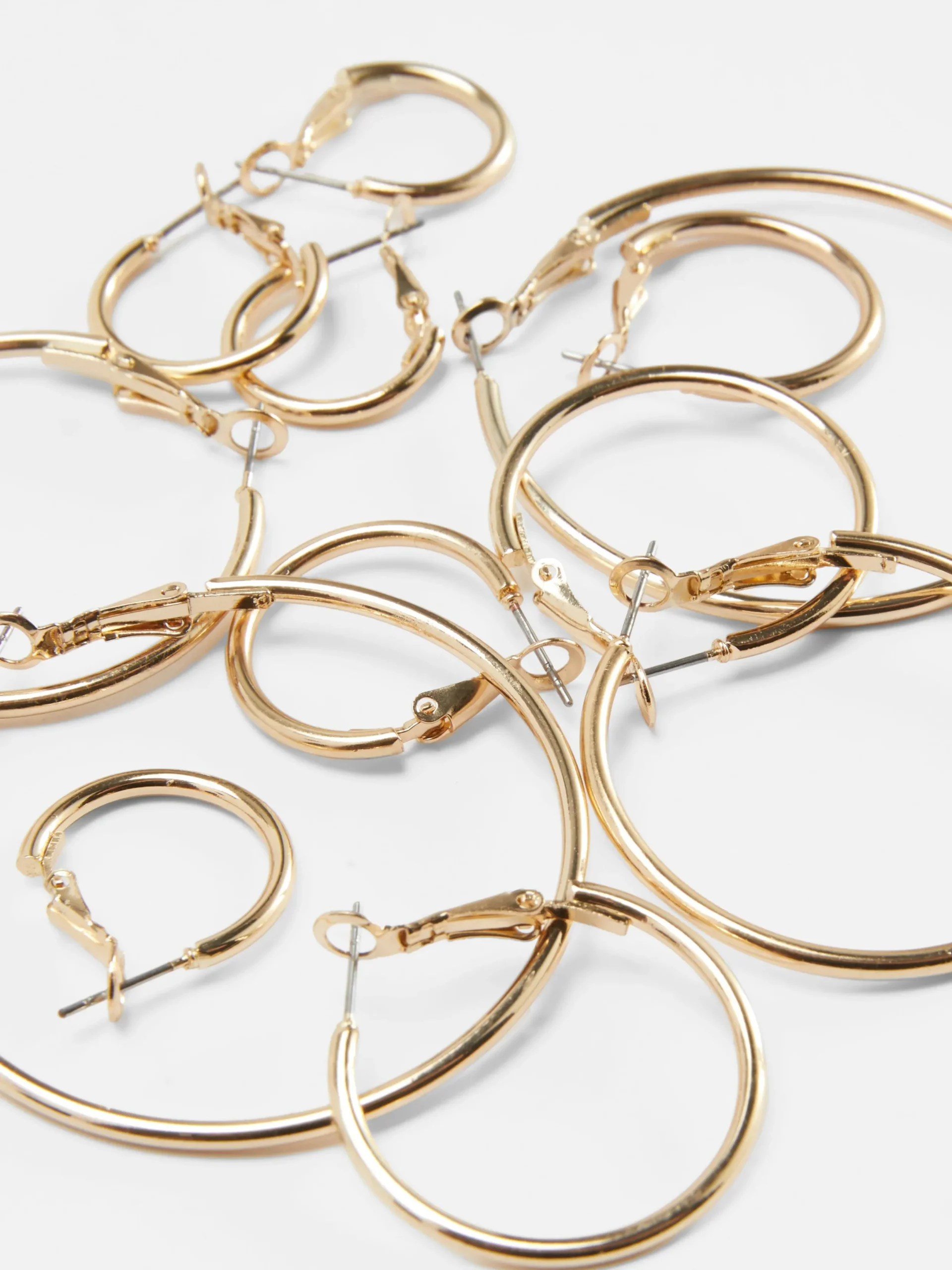 Schmuck|Primark Creolen In Verschiedenen Größen, 6er-Pack Gelb
