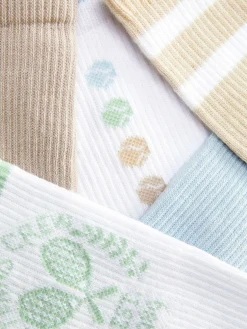 Socken|Primark Crew-Socken Mit Grafik, 5er-Pack Grün