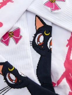 Socken|Primark Crew-Socken Mit „Sailor Moon“ Grafik Weiß