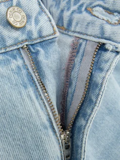 Denim|Jeans|Primark Denim-Jeans Im Used-Look Mit Weitem Bein Hellblau