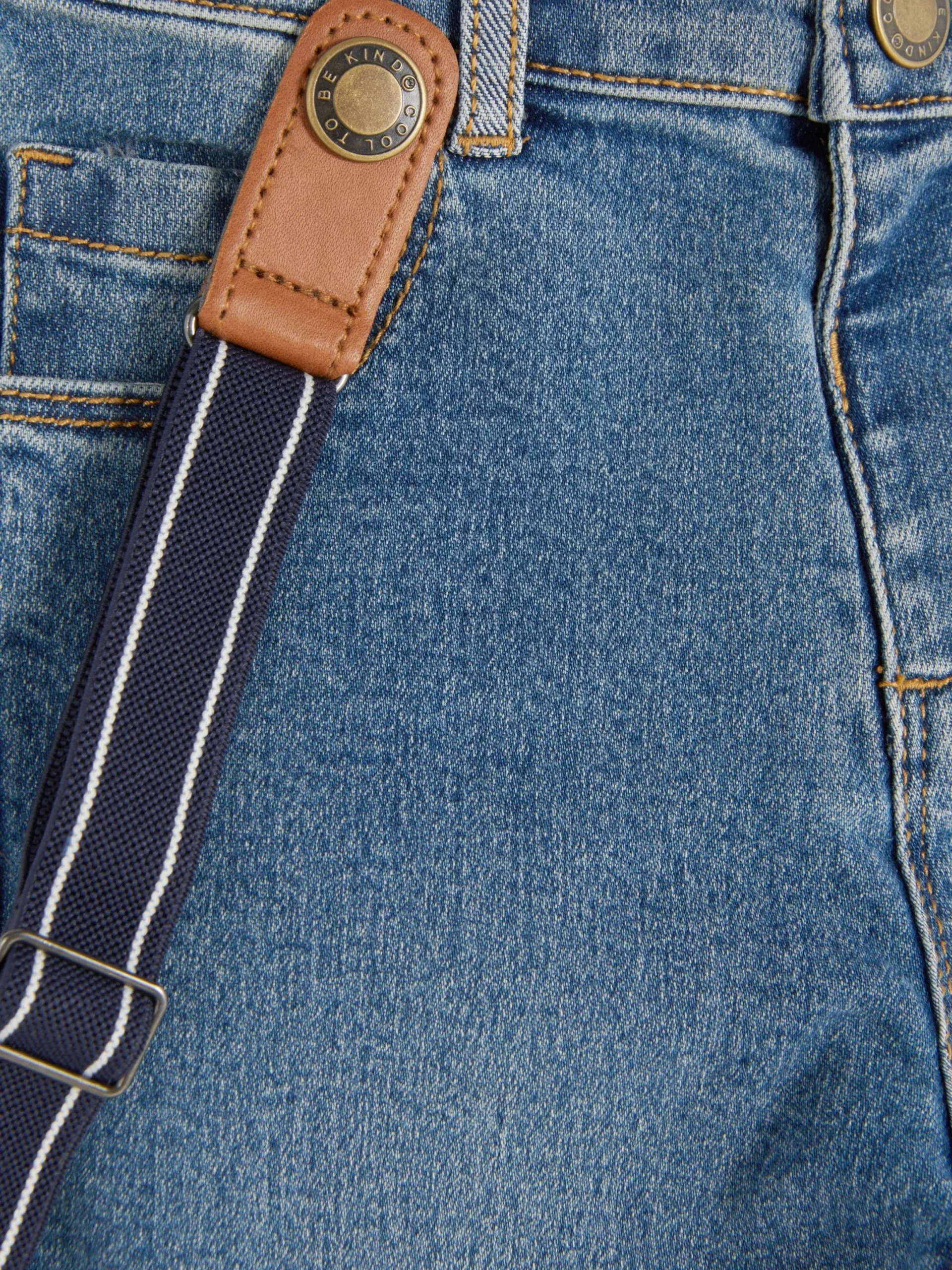 Hosen Und Leggings|Primark Denim-Jeans Mit Hosenträgern Mittelblau