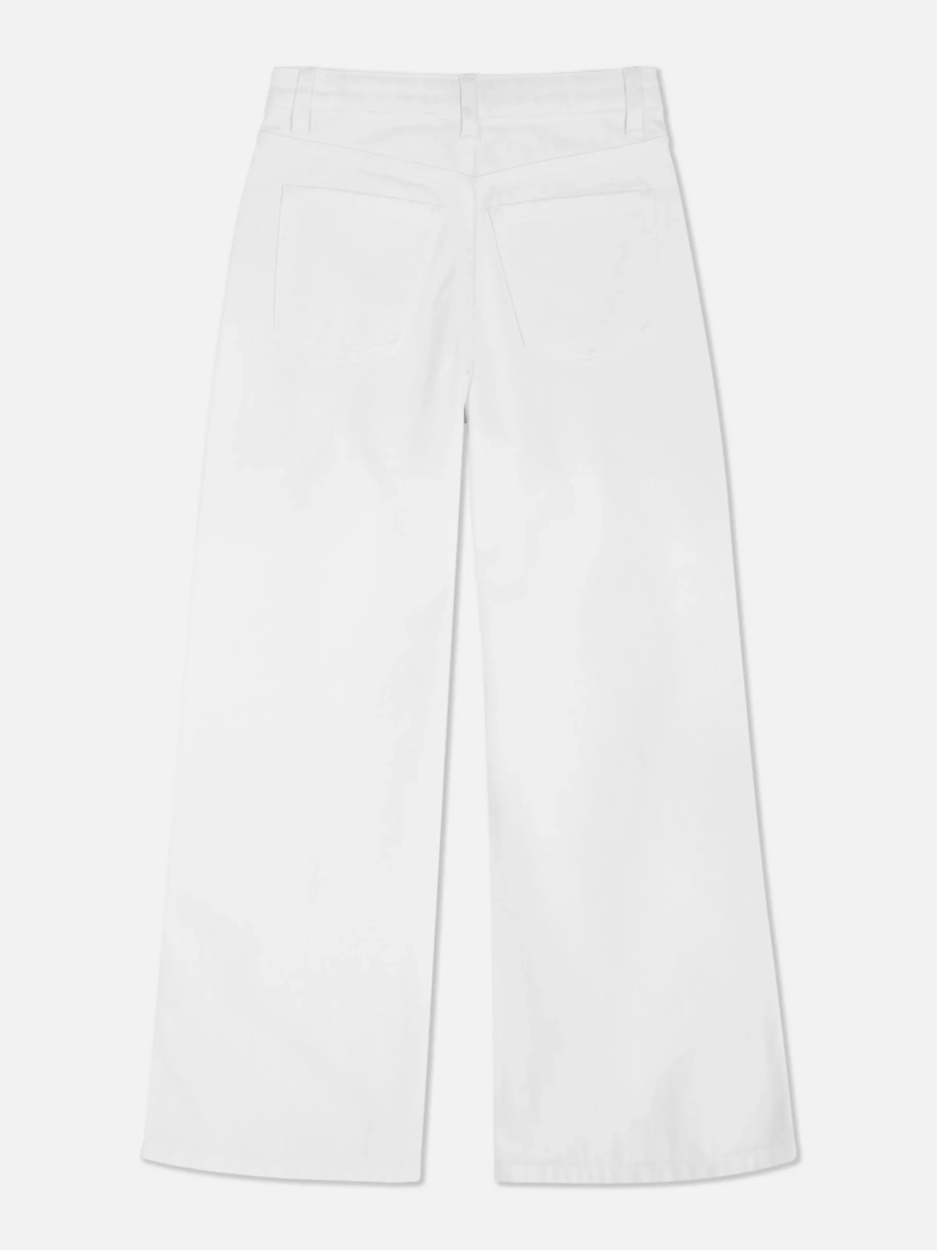 Jeans|Primark Denim-Jeans Mit Weitem Beinschnitt Weiß