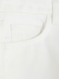 Jeans|Primark Denim-Jeans Mit Weitem Beinschnitt Weiß