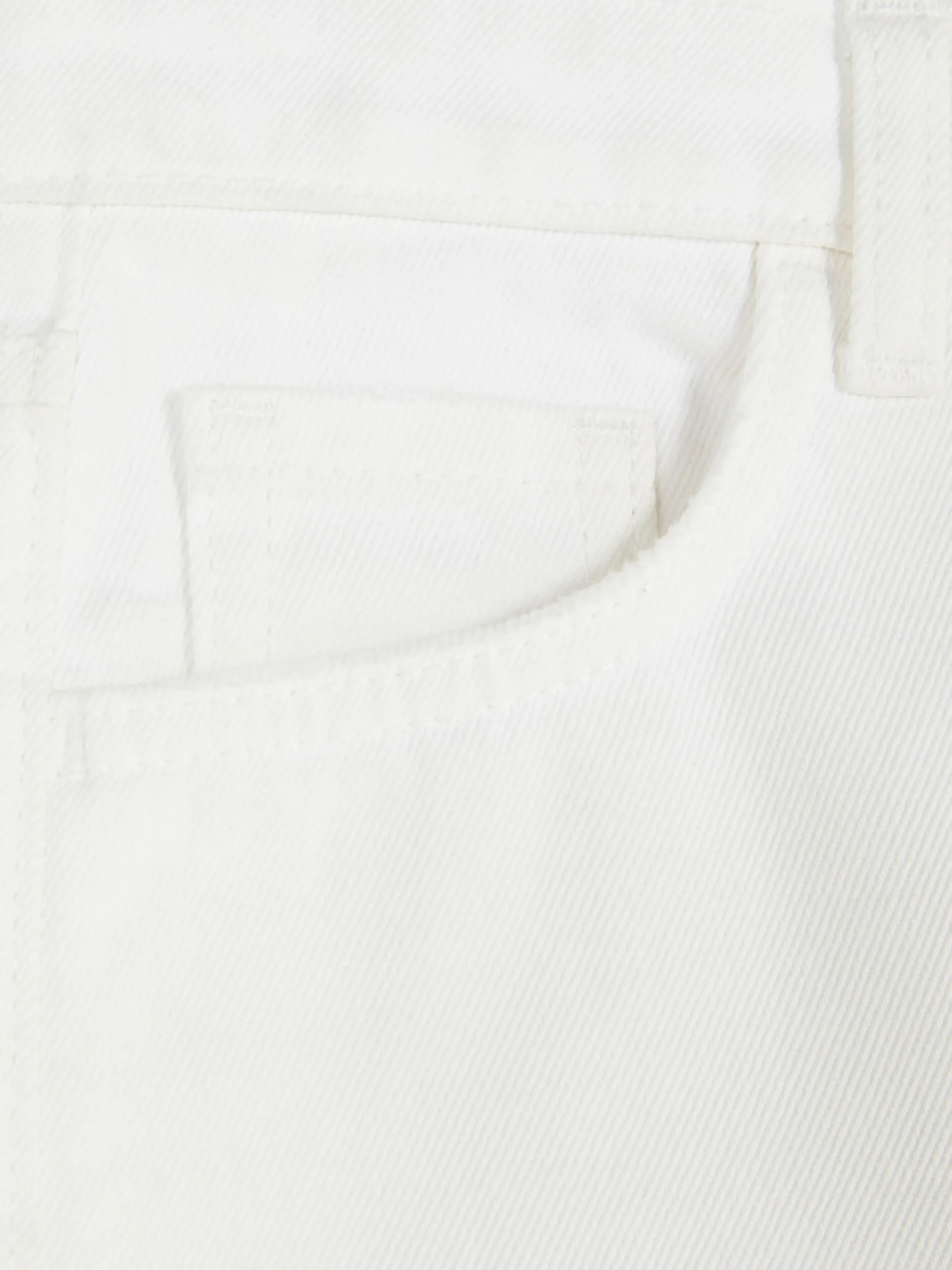 Jeans|Primark Denim-Jeans Mit Weitem Beinschnitt Weiß