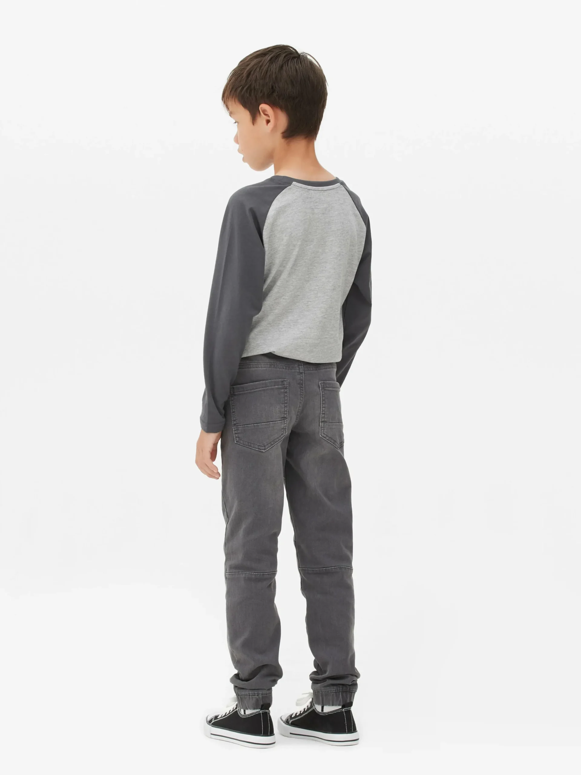 Jeans|Primark Denim-Jeggings Mit Kordelzug Dunkelgrau