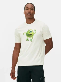Tops Und T-Shirts|Grafik-T-Shirts Und -Sweatshirts|Primark „Die Monster AG Mike“ T-Shirt Ecrufarben