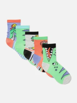 Socken|Primark Dinosaurier-Söckchen, 5er-Pack Multi