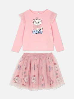 Sets Und Outfits|Primark „Disney Aristocats Marie“ Sweatshirt- Und Tutu-Set Rosa