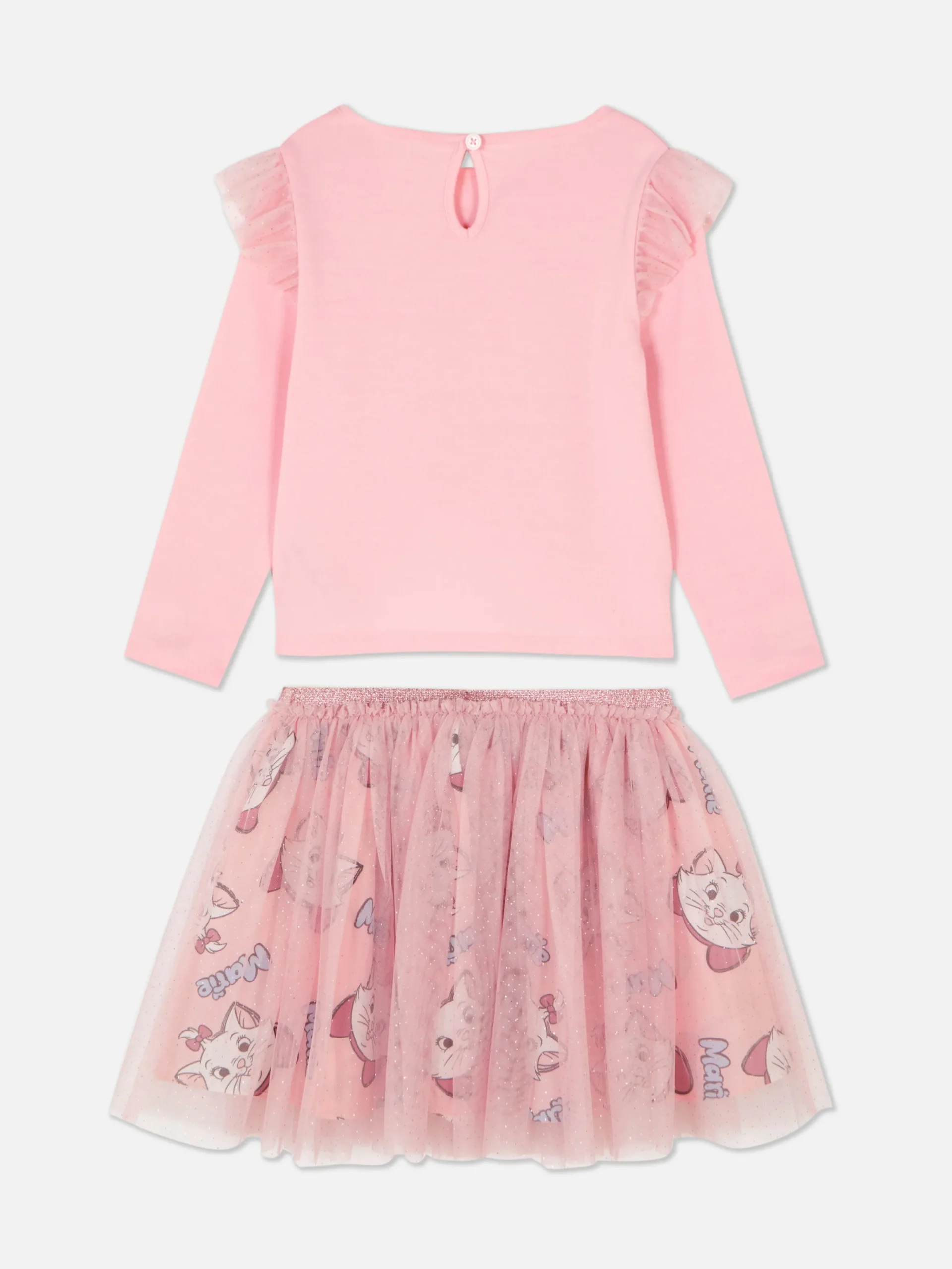 Sets Und Outfits|Primark „Disney Aristocats Marie“ Sweatshirt- Und Tutu-Set Rosa