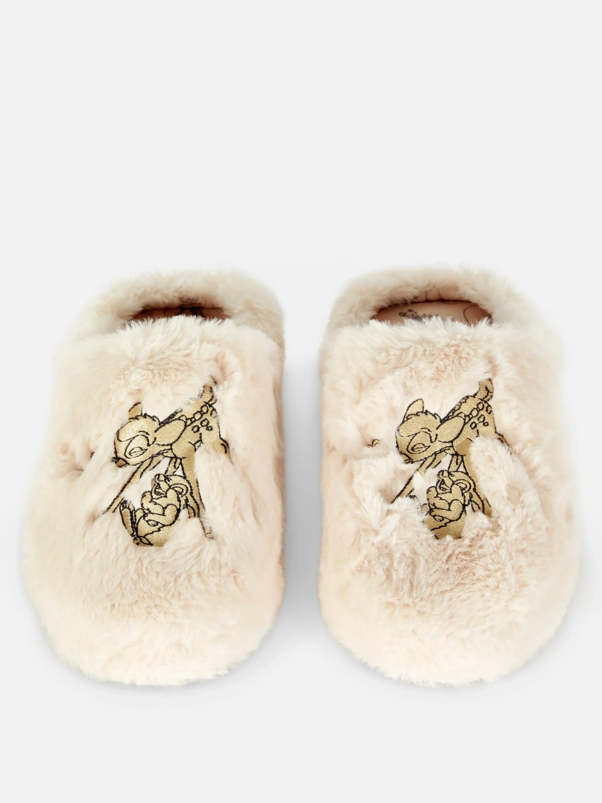 Hausschuhe|Primark „Disney Bambi“ Hausschuhe Aus Kunstfell Beige
