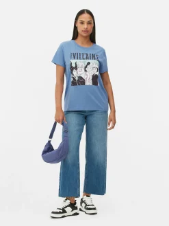 Tops Und T-Shirts|Primark „Disney Bösewichte“ T-Shirt Mit Grafik Dunkelblau