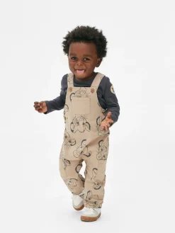 Sets Und Outfits|Primark „Disney Der König Der Löwen“ T-Shirt Und Latzhose Steinfarben