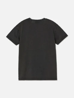 Tops Und T-Shirts|Primark „Disney Der König Der Löwen“ T-Shirt In Acid-Wash-Optik Zum 30. Jubiläum Anthrazitfarben