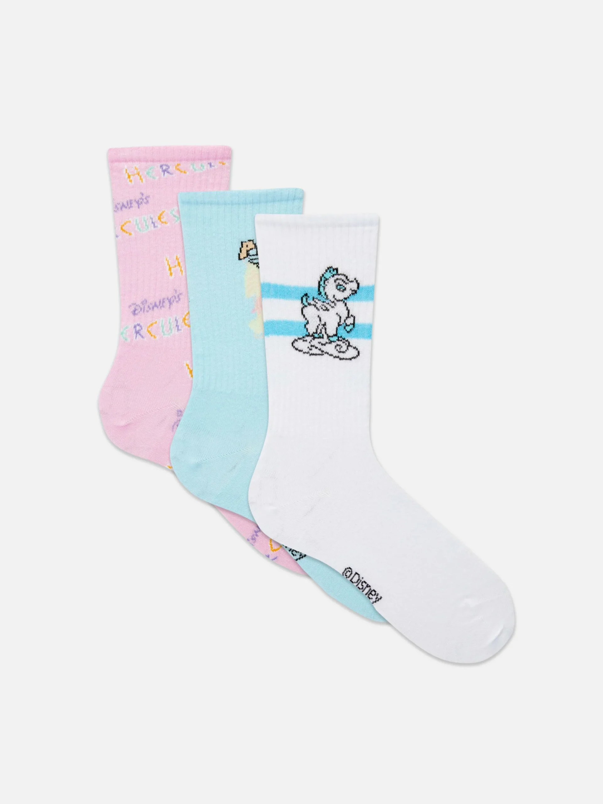 Socken|Primark „Disney Hercules“ Crew-Socken, 3er-Pack Multi