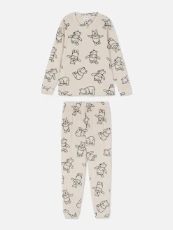 Schlafanzüge|Primark „Disney“ Langärmeliger Schlafanzug Aus Fleece Hellbeige