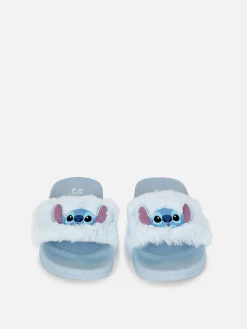 Sandalen Und Flipflops|Primark „Disney Lilo & Stitch“ Badesandalen Aus Kunstfell Blau