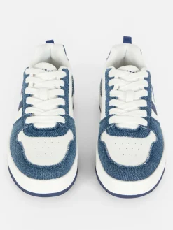 Sneakers|Denim|Primark „Disney Lilo & Stitch“ Denim-Low-Top-Sneaker Blau