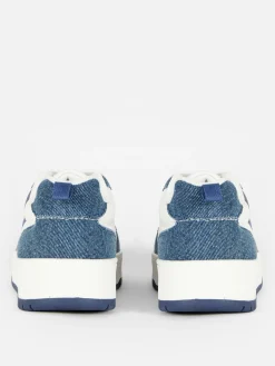 Sneakers|Denim|Primark „Disney Lilo & Stitch“ Denim-Low-Top-Sneaker Blau