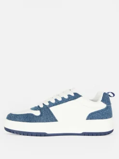 Sneakers|Denim|Primark „Disney Lilo & Stitch“ Denim-Low-Top-Sneaker Blau