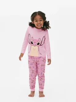 Schlafanzüge Und Nachtwäsche|Primark „Disney Lilo & Stitch Engel“ Schlafanzug Rosa
