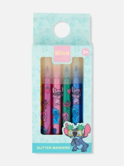 Basteln Und Handarbeiten|Primark „Disney Lilo & Stitch“ Glitzer-Filzstifte, 6er-Pack Multi