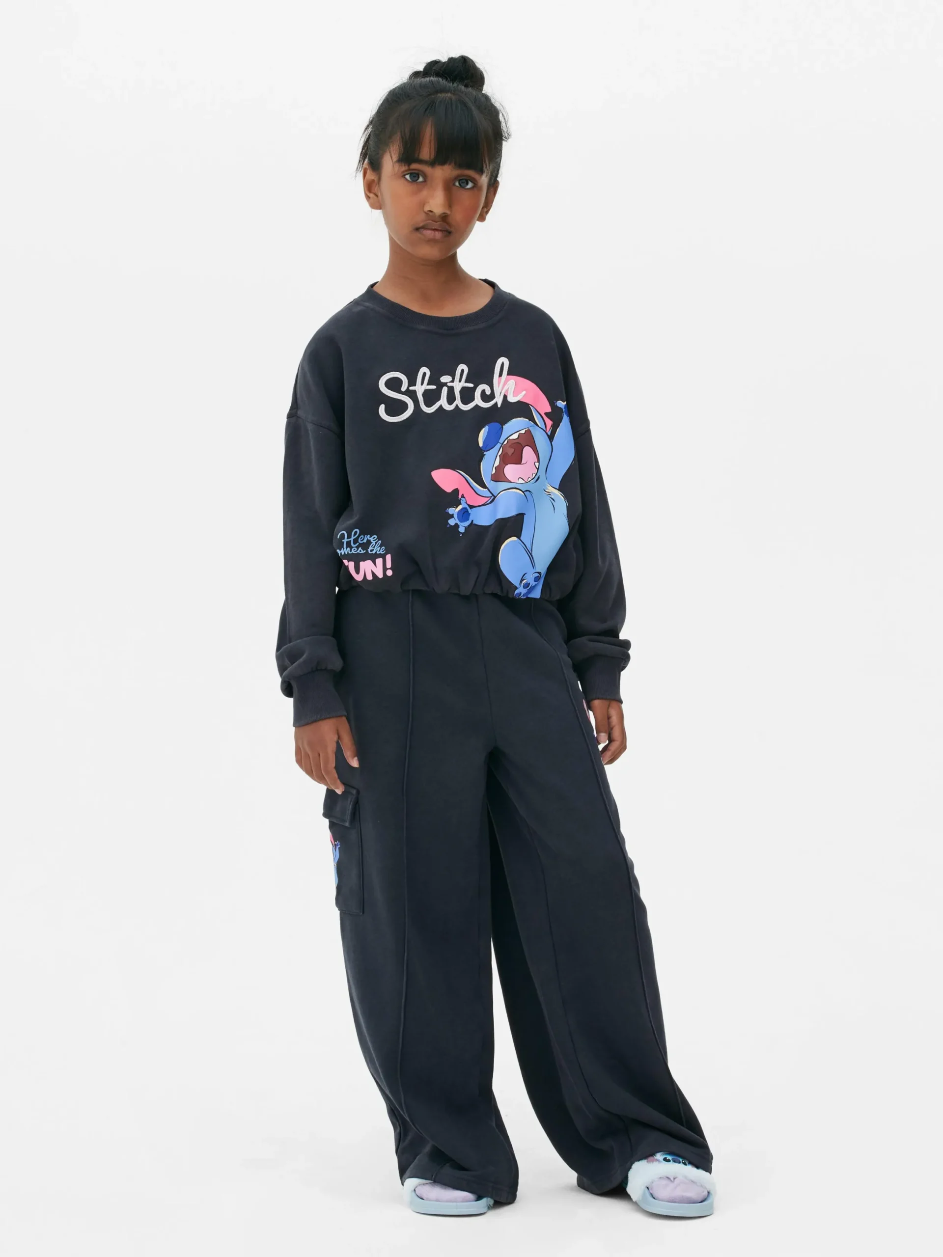 Hoodies Und Sweatshirts|Primark „Disney Lilo & Stitch“ Sweatshirt Mit Grafik Anthrazitfarben