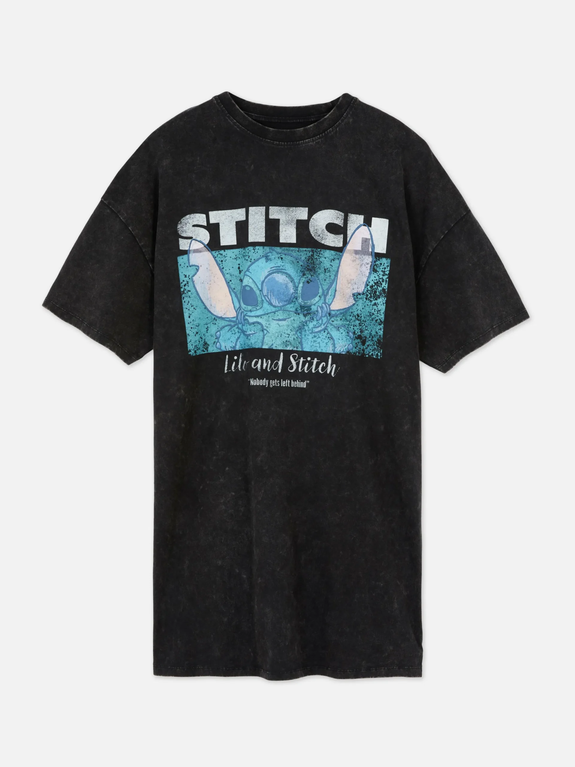 Kleider|Primark „Disney Lilo & Stitch“ T-Shirt-Kleid Anthrazitfarben