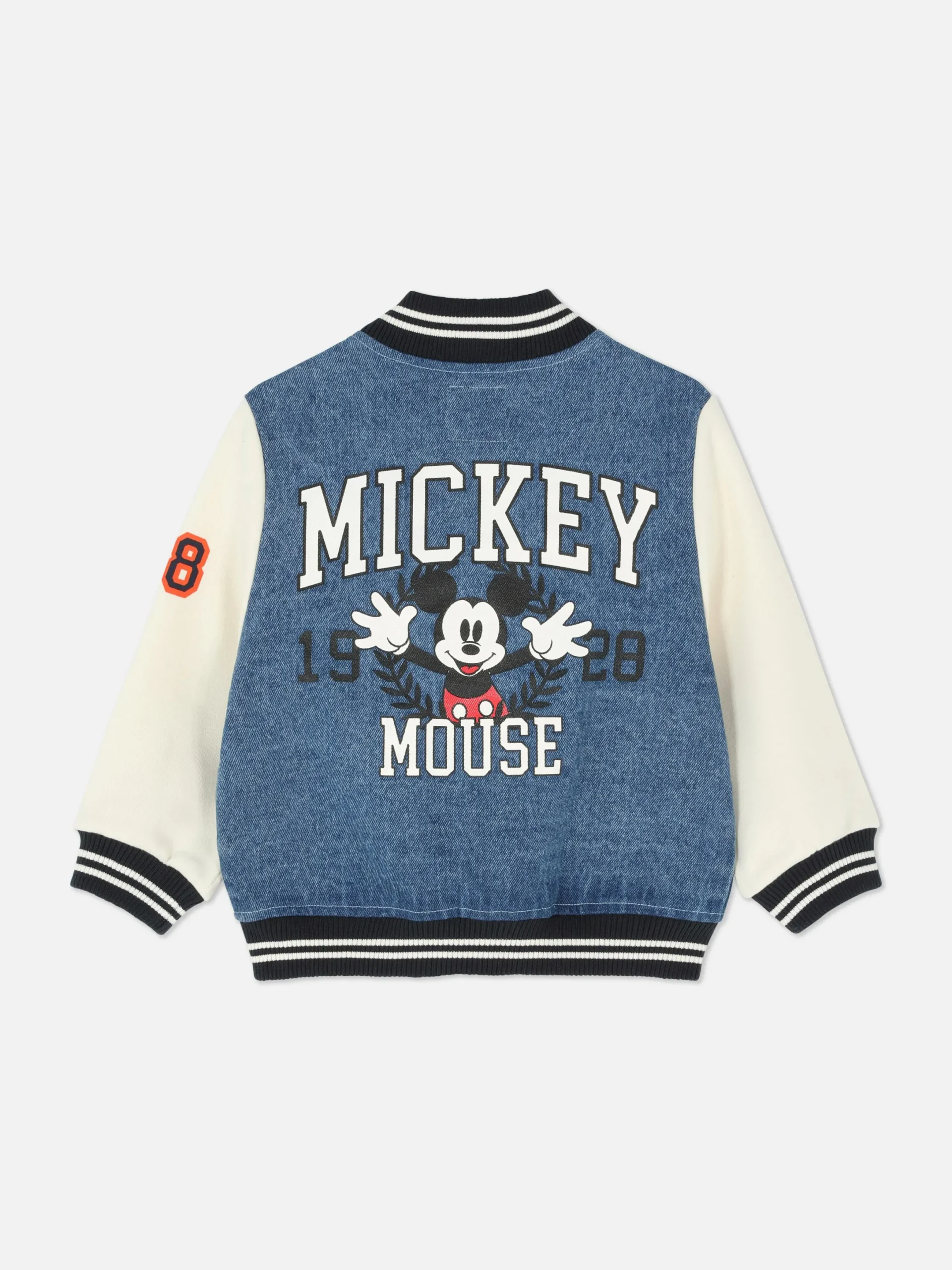 Jacken Und Mäntel|Primark „Disney Micky Maus“ Jeansjacke Im College-Stil Blau