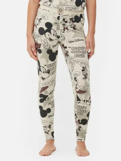 Schlafanzughosen|Primark „Disney Micky Maus“ Retro-Schlafanzug-Leggings Taupefarben