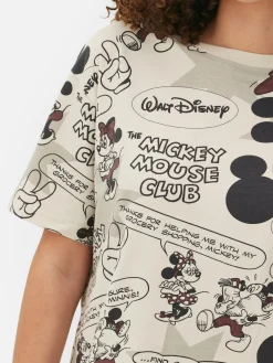 Schlafanzugoberteile|Primark „Disney Micky Maus“ Schlafanzugtop Taupefarben