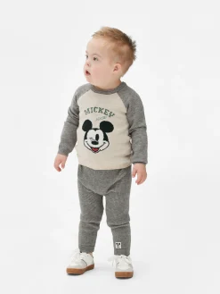 Sets Und Outfits|Primark „Disney Micky Maus“ Strickpullover Und Leggings Im Kombiset Grau