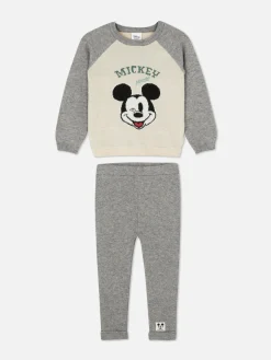 Sets Und Outfits|Primark „Disney Micky Maus“ Strickpullover Und Leggings Im Kombiset Grau