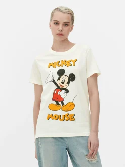 Tops Und T-Shirts|Primark „Disney Micky Maus“ T-Shirt Beige