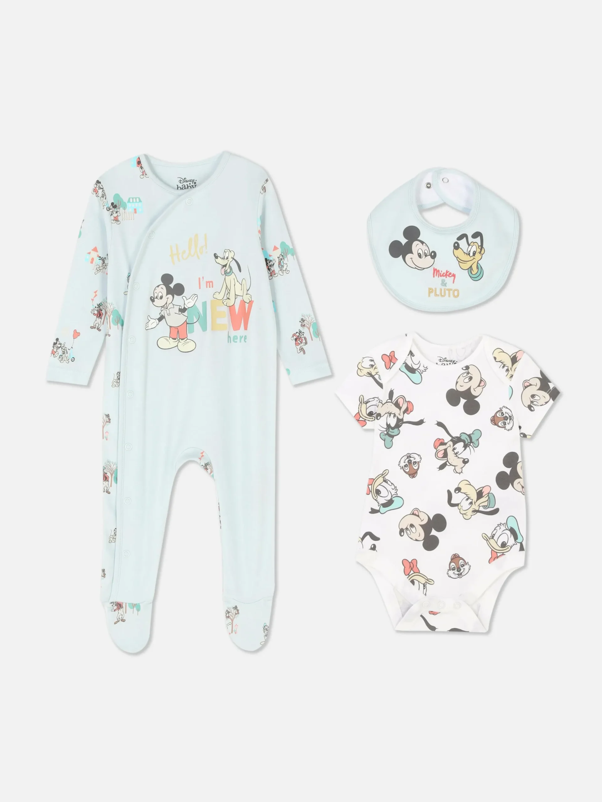 Sets Und Outfits|Primark „Disney Micky Maus Und Freunde“ Starterset, 3-teilig Blau
