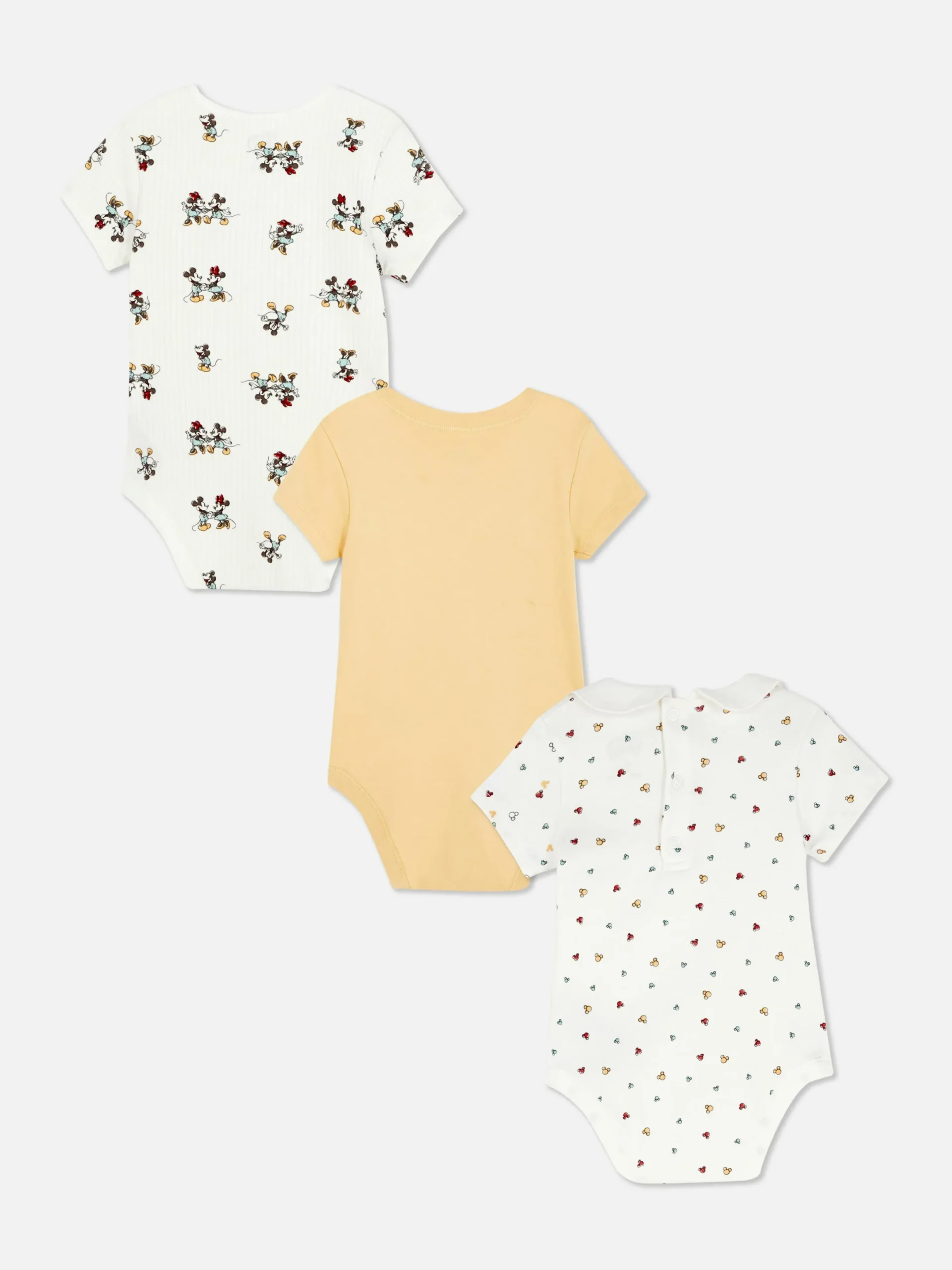 Bodys Und Westen|Primark „Disney Micky Maus Und Minnie Maus“ Bodys, 3er-Pack Elfenbeinfarben