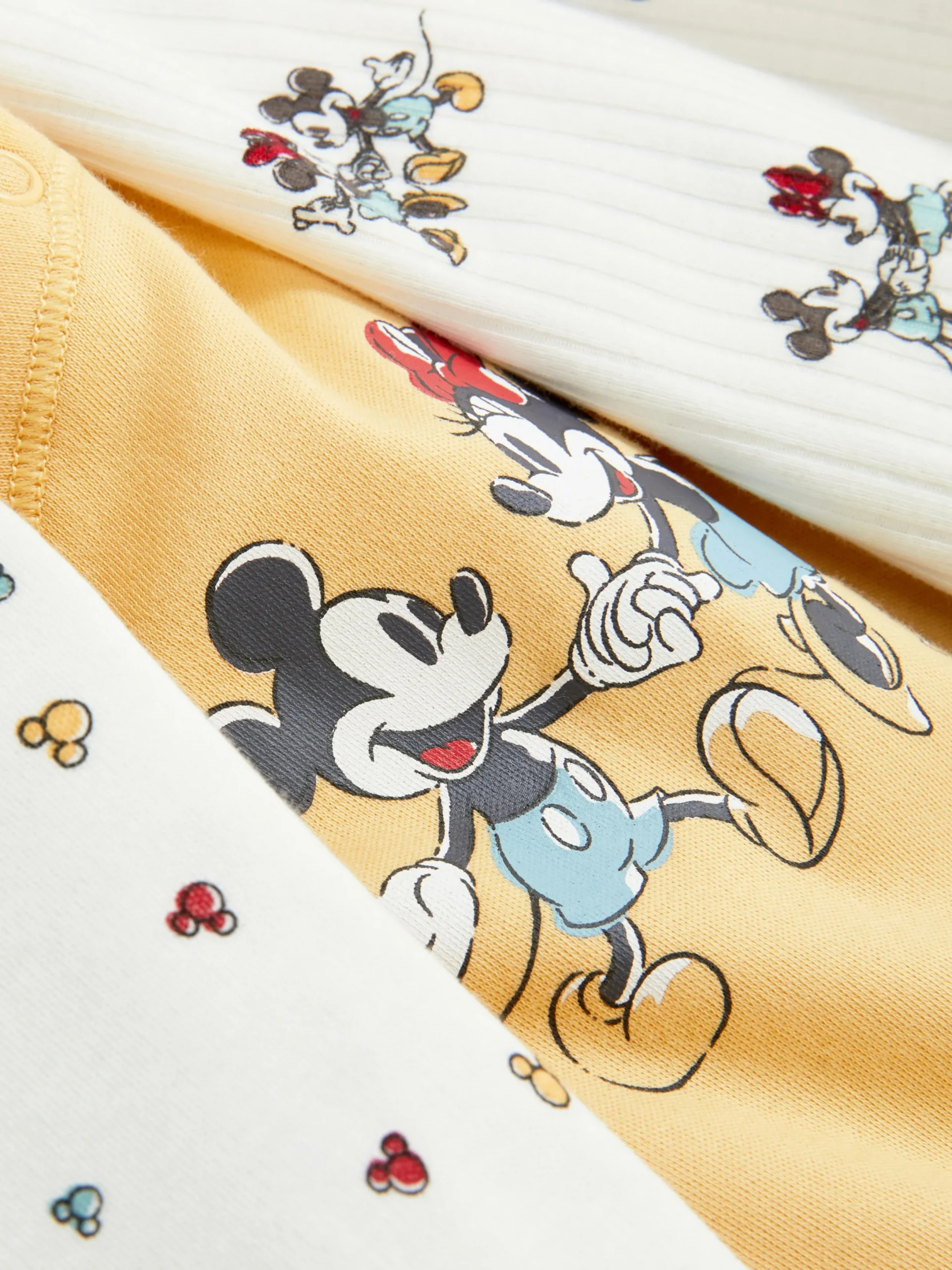 Bodys Und Westen|Primark „Disney Micky Maus Und Minnie Maus“ Bodys, 3er-Pack Elfenbeinfarben