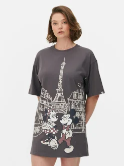 Schlafshirts Und Nachthemden|Primark „Disney Micky Maus Und Minnie Maus“ Schlaf-T-Shirt Anthrazitfarben